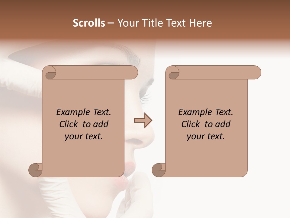Neck Beauty Doctor PowerPoint Template