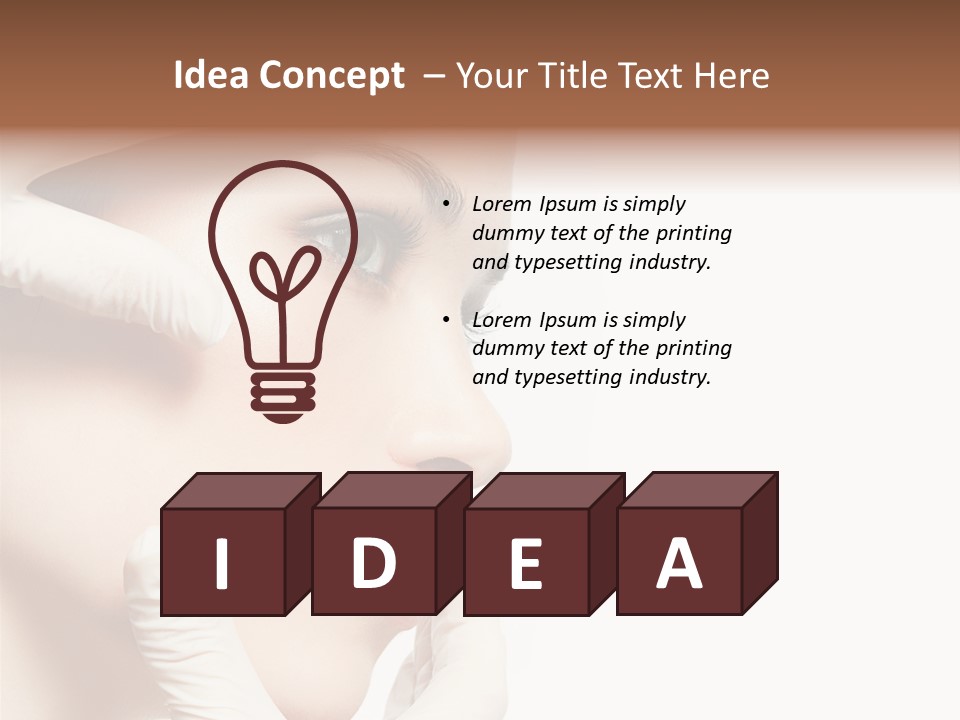 Neck Beauty Doctor PowerPoint Template