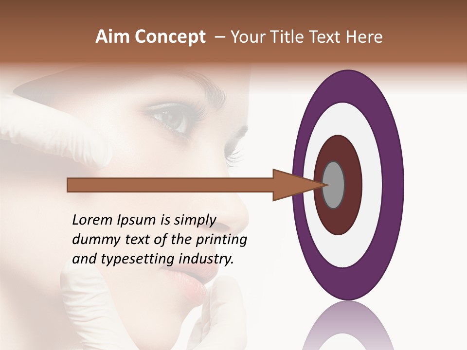 Neck Beauty Doctor PowerPoint Template