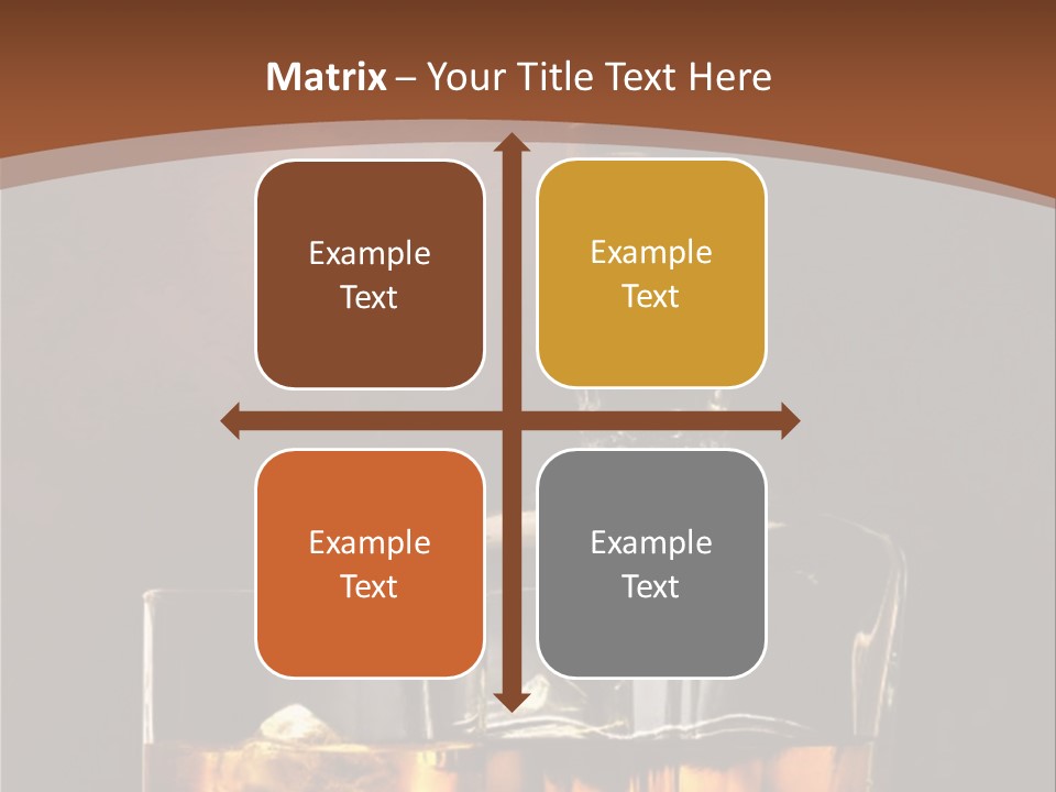 Dark Beverage Glossy PowerPoint Template