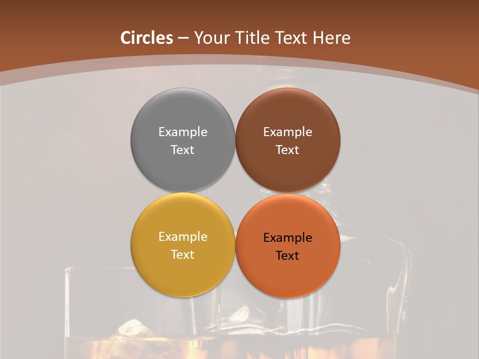 Dark Beverage Glossy PowerPoint Template