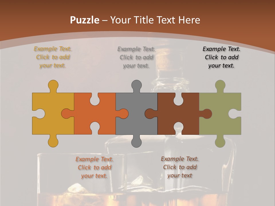 Dark Beverage Glossy PowerPoint Template