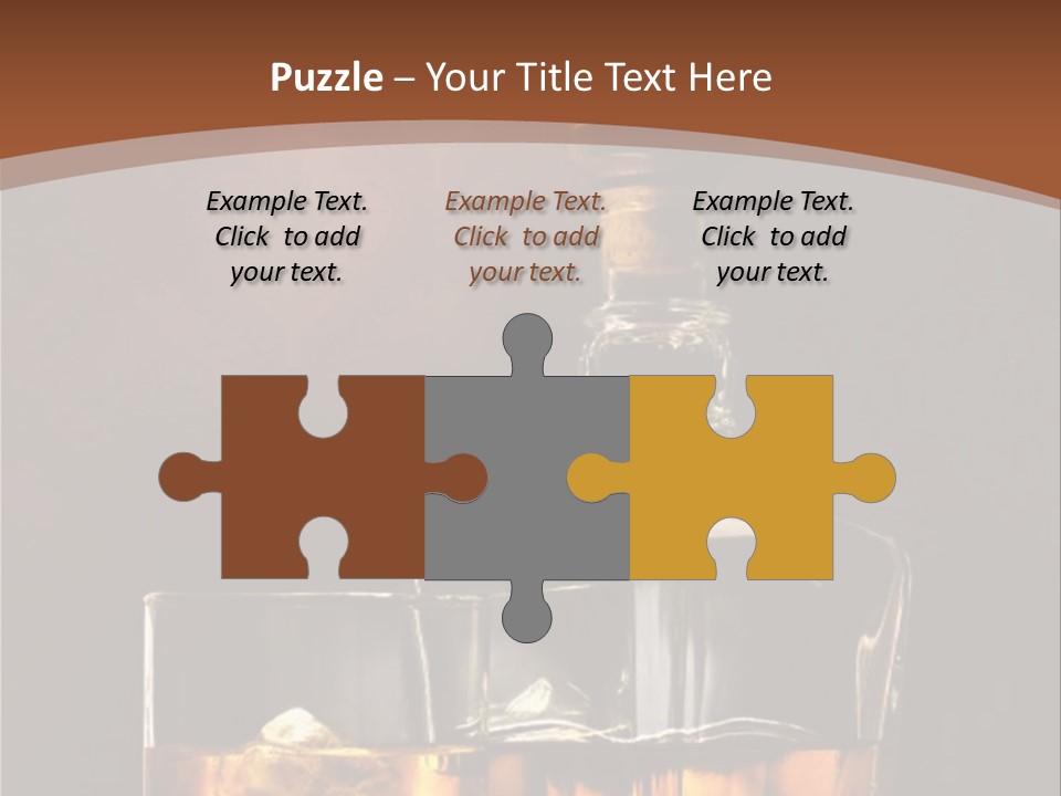 Dark Beverage Glossy PowerPoint Template