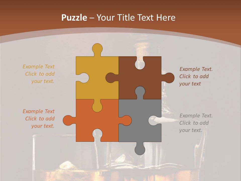 Dark Beverage Glossy PowerPoint Template