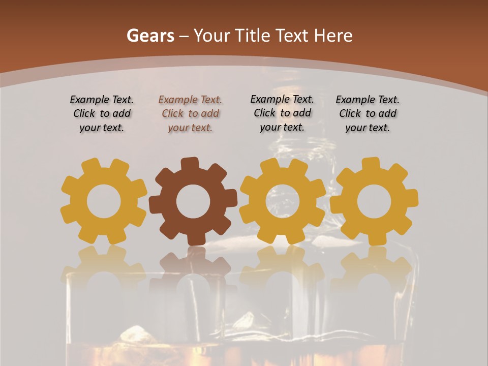 Dark Beverage Glossy PowerPoint Template