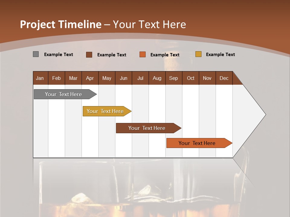 Dark Beverage Glossy PowerPoint Template