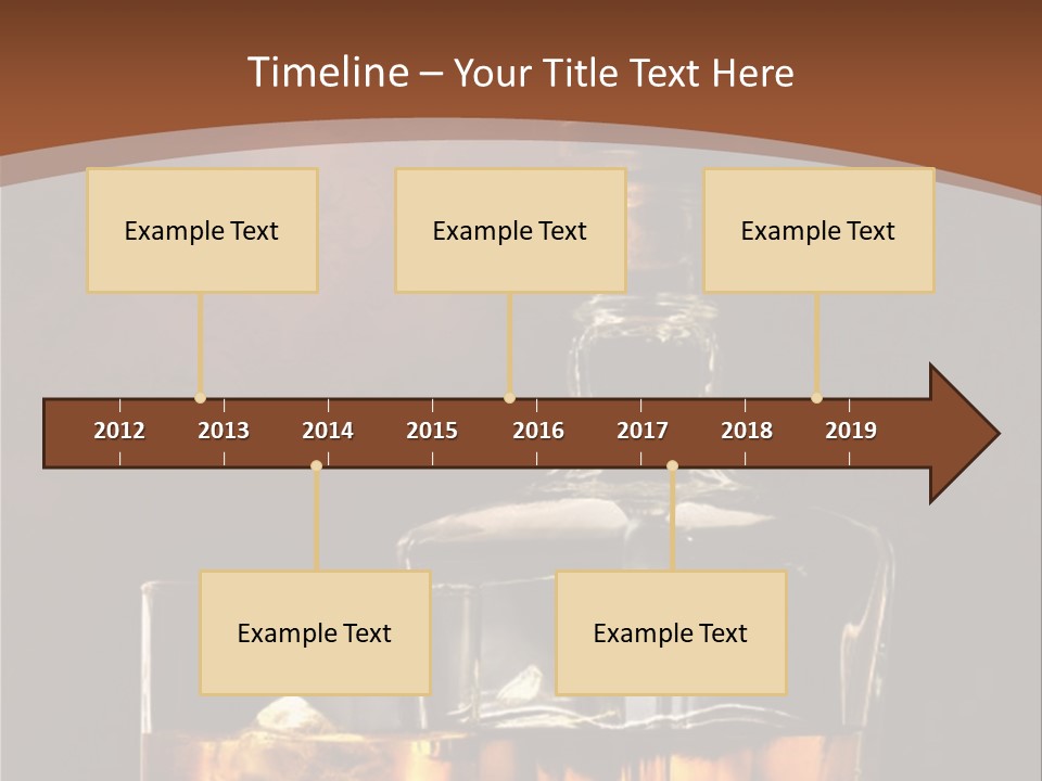 Dark Beverage Glossy PowerPoint Template