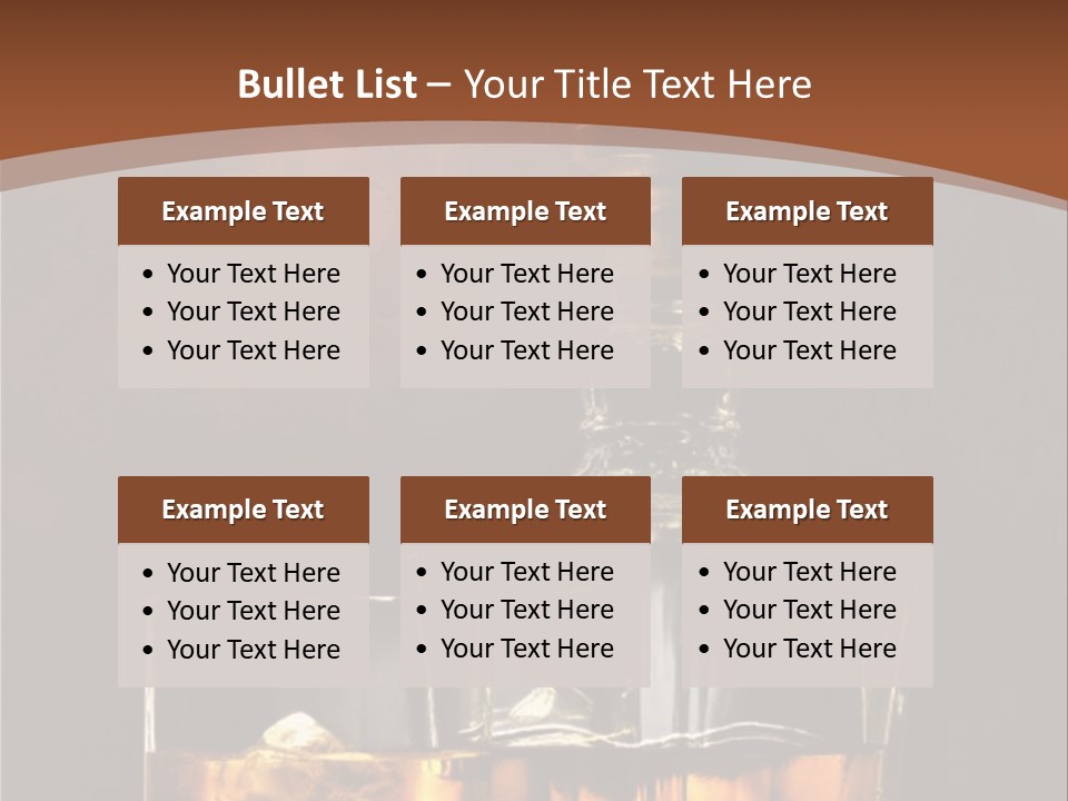 Dark Beverage Glossy PowerPoint Template