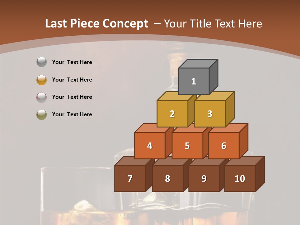 Dark Beverage Glossy PowerPoint Template