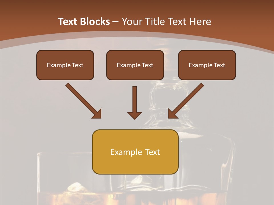 Dark Beverage Glossy PowerPoint Template