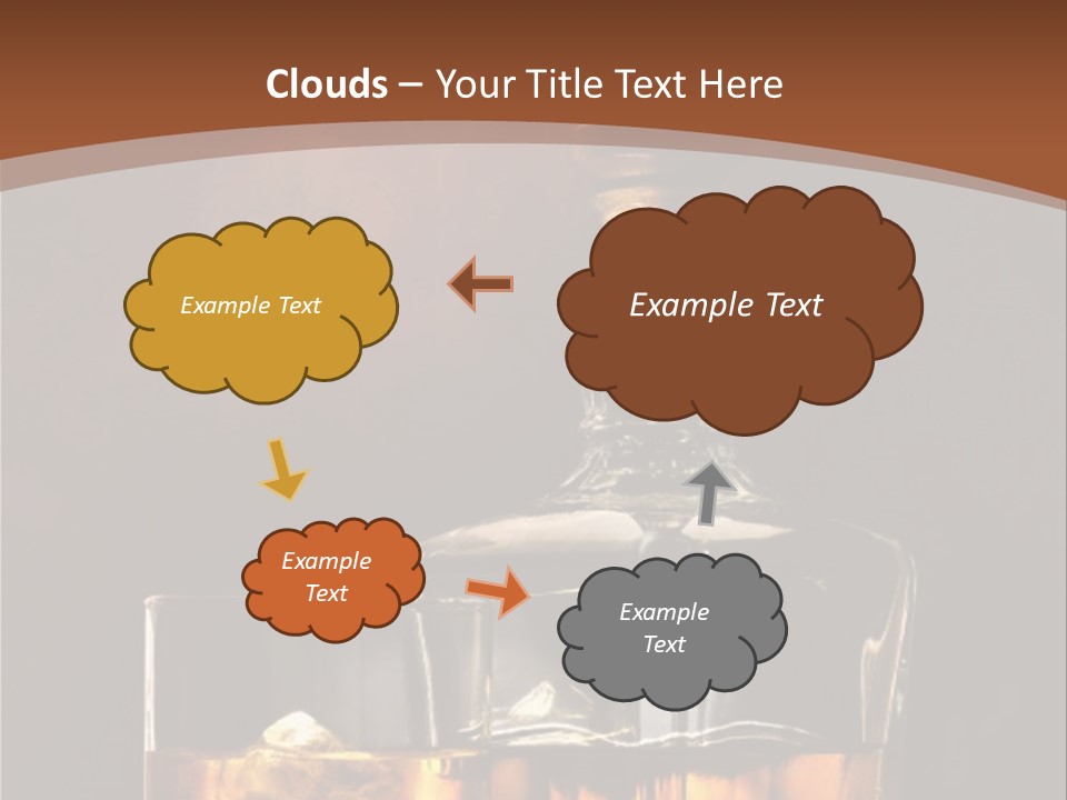 Dark Beverage Glossy PowerPoint Template