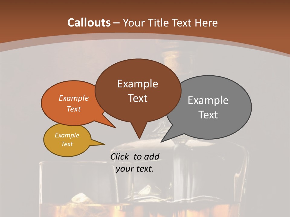 Dark Beverage Glossy PowerPoint Template