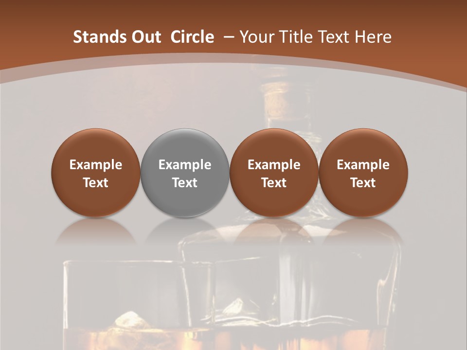 Dark Beverage Glossy PowerPoint Template