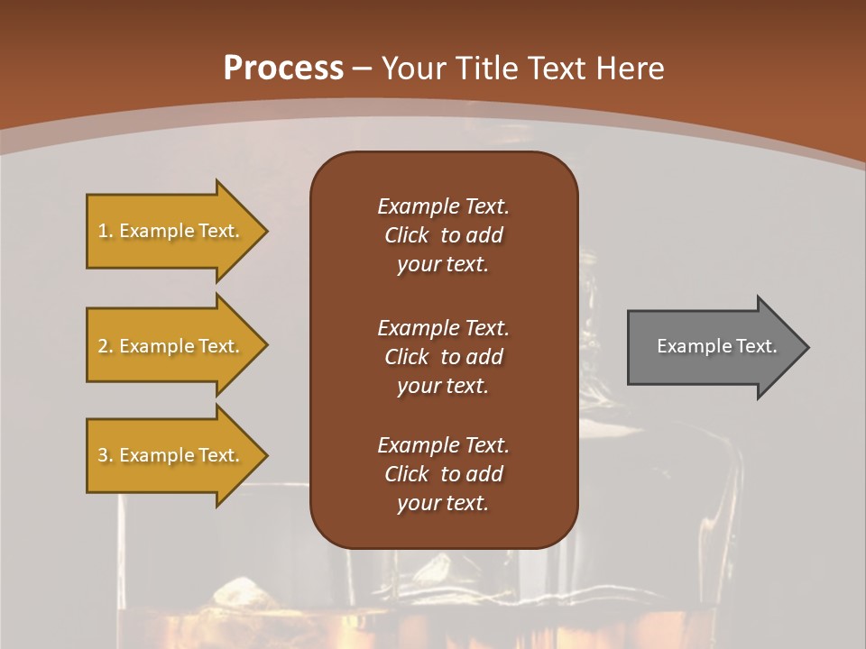 Dark Beverage Glossy PowerPoint Template