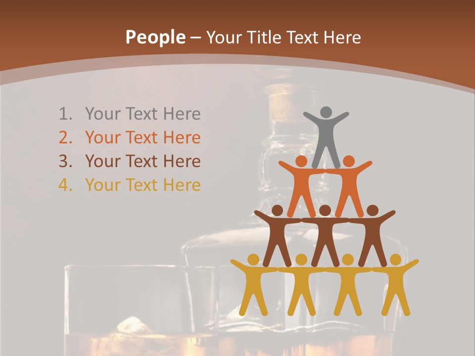 Dark Beverage Glossy PowerPoint Template