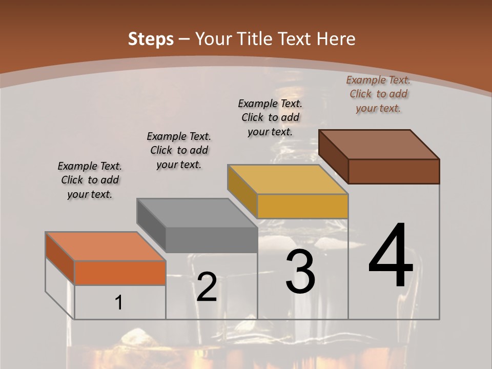 Dark Beverage Glossy PowerPoint Template