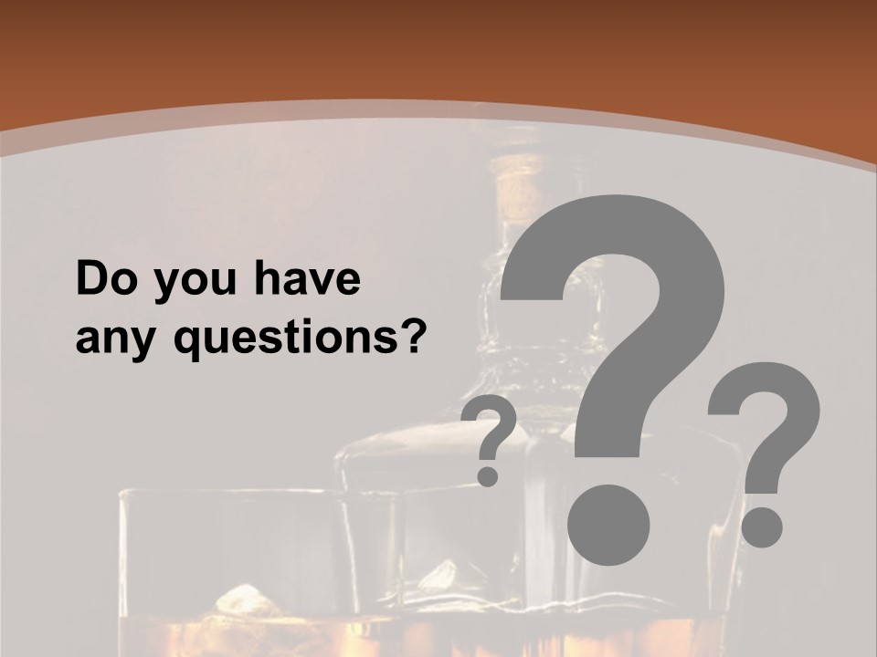 Dark Beverage Glossy PowerPoint Template