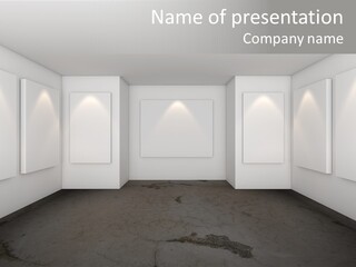 Presentation Hall Frame PowerPoint Template