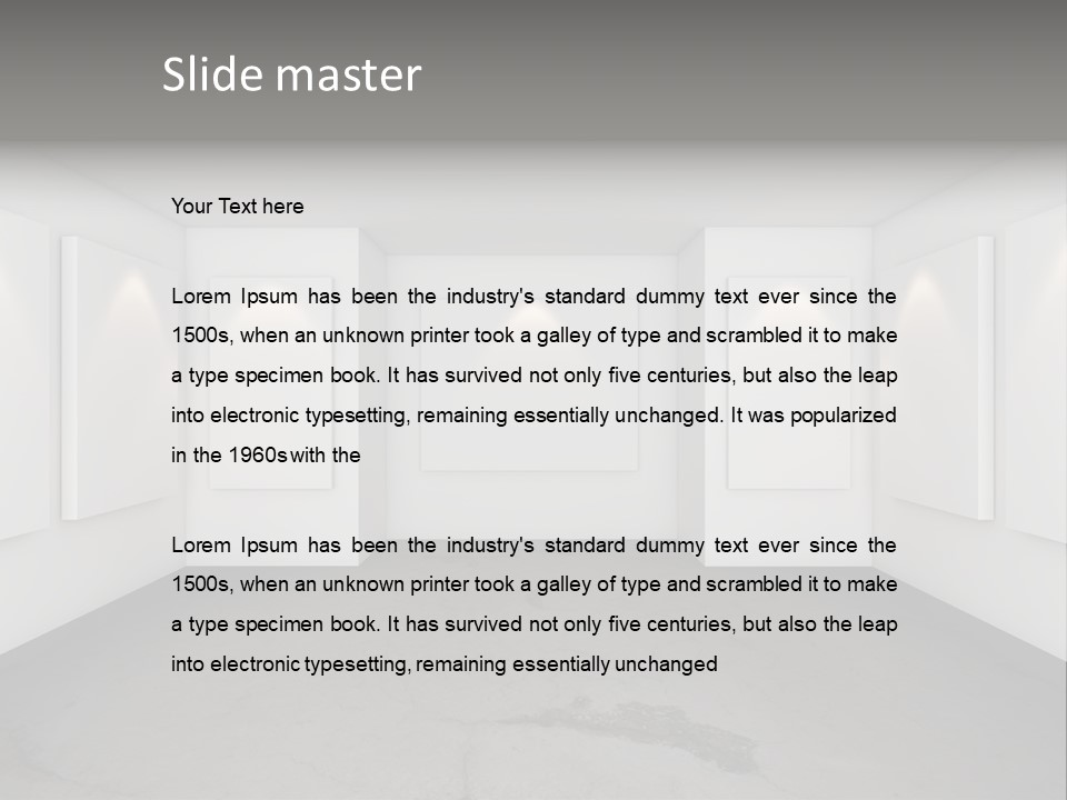 Presentation Hall Frame PowerPoint Template