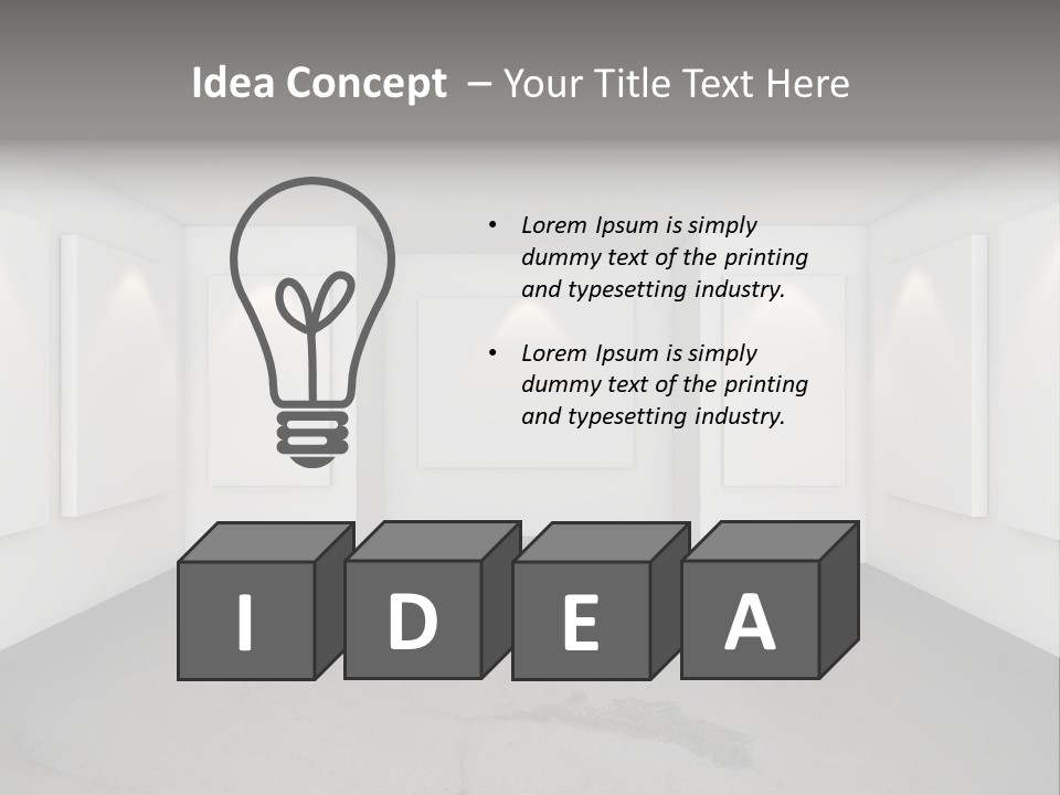 Presentation Hall Frame PowerPoint Template