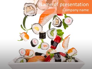 Appetizer Raw Food PowerPoint Template