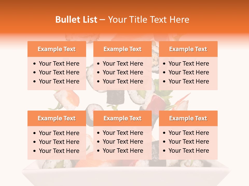 Appetizer Raw Food PowerPoint Template