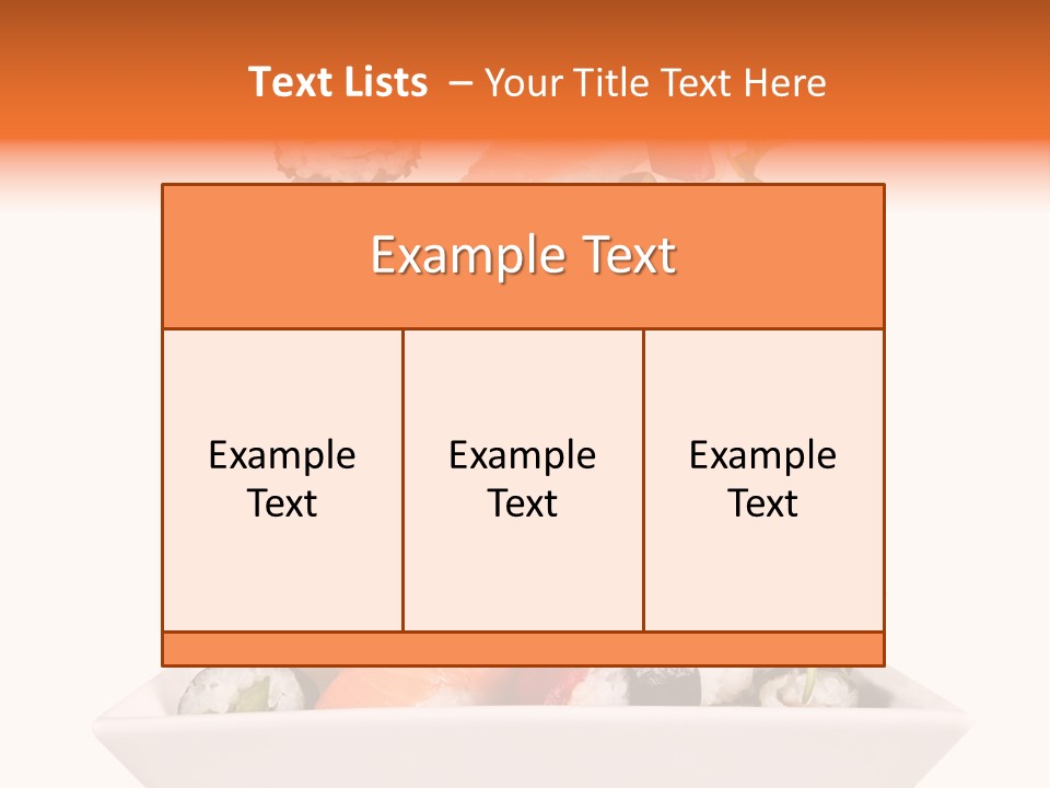 Appetizer Raw Food PowerPoint Template