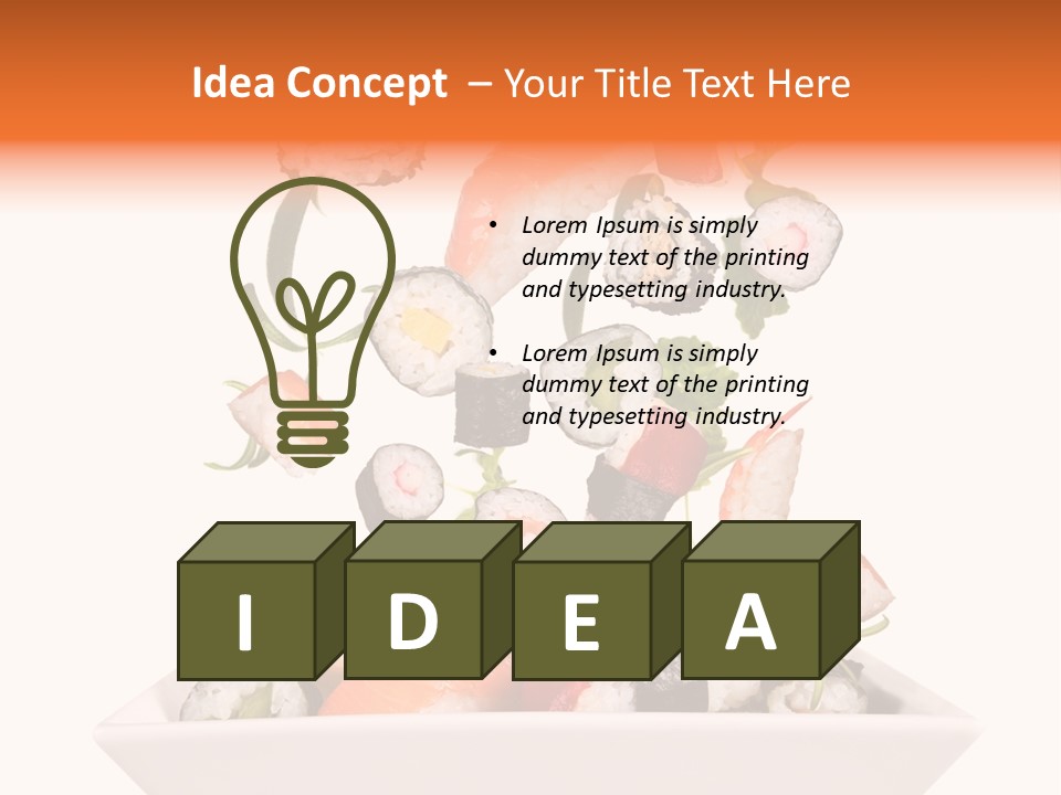 Appetizer Raw Food PowerPoint Template