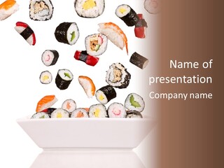 Caviar California Supper PowerPoint Template