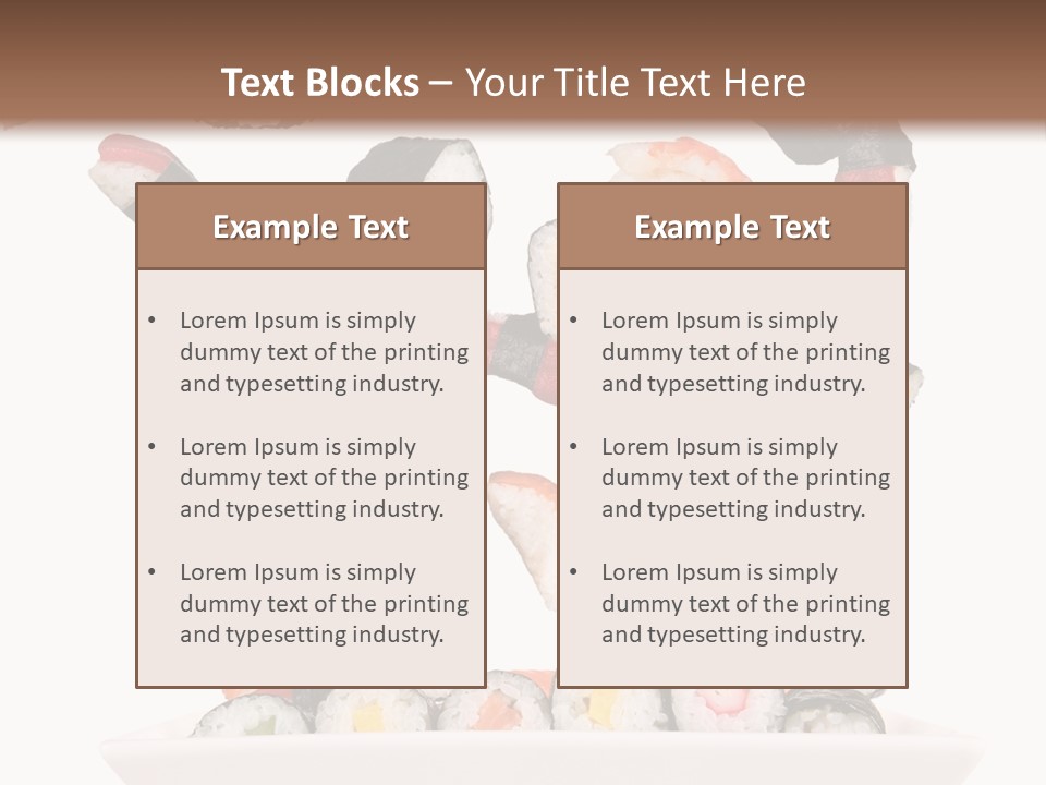 Caviar California Supper PowerPoint Template