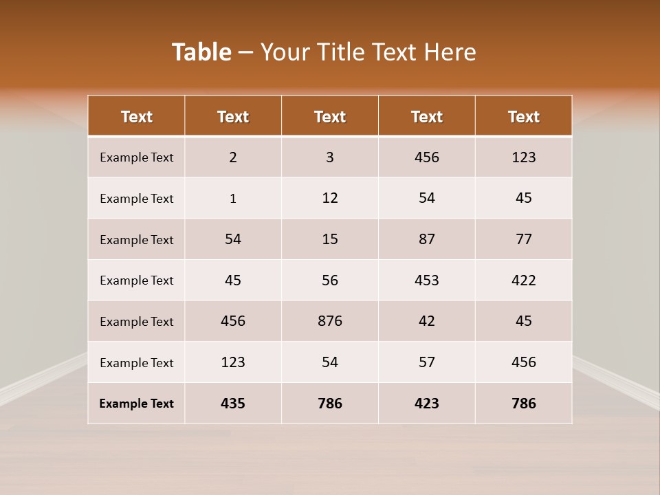 Living Real Floor PowerPoint Template