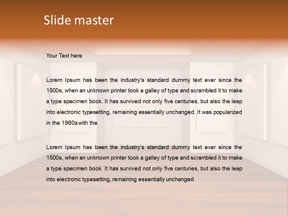 Exhibition Border Contemporary PowerPoint Template