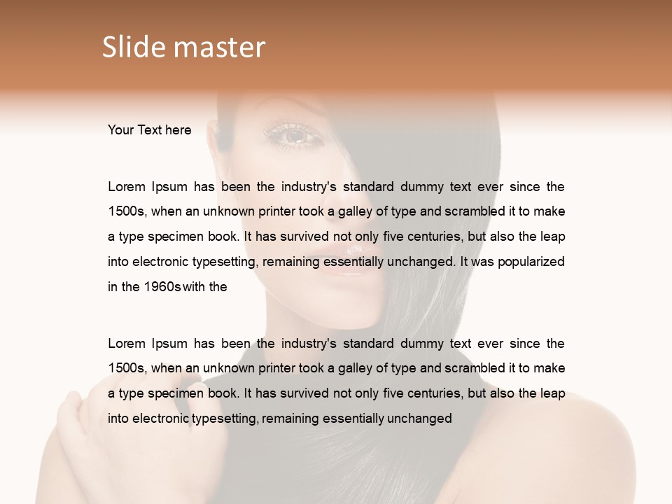 Woman Pure Perfect PowerPoint Template