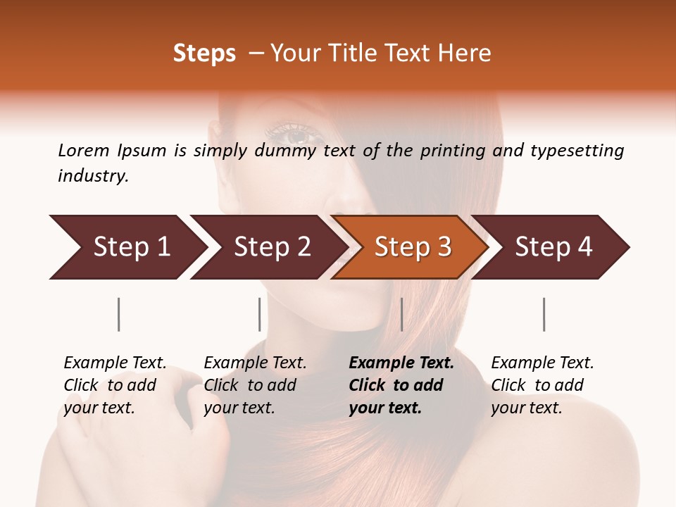 Female Fashion Beautiful PowerPoint Template