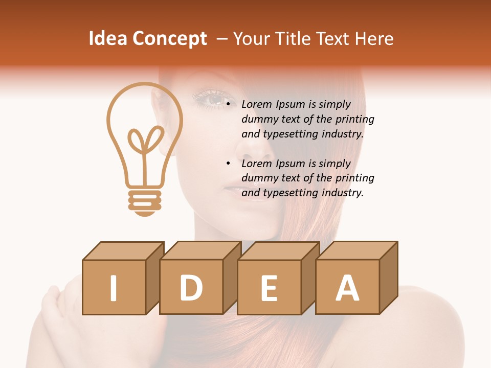 Female Fashion Beautiful PowerPoint Template