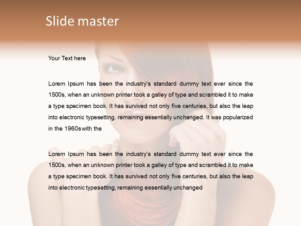 Eyes Cute Calm PowerPoint Template