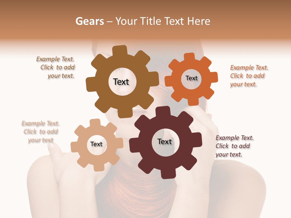 Eyes Cute Calm PowerPoint Template