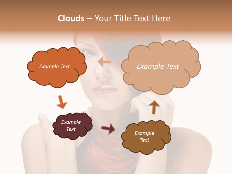 Eyes Cute Calm PowerPoint Template
