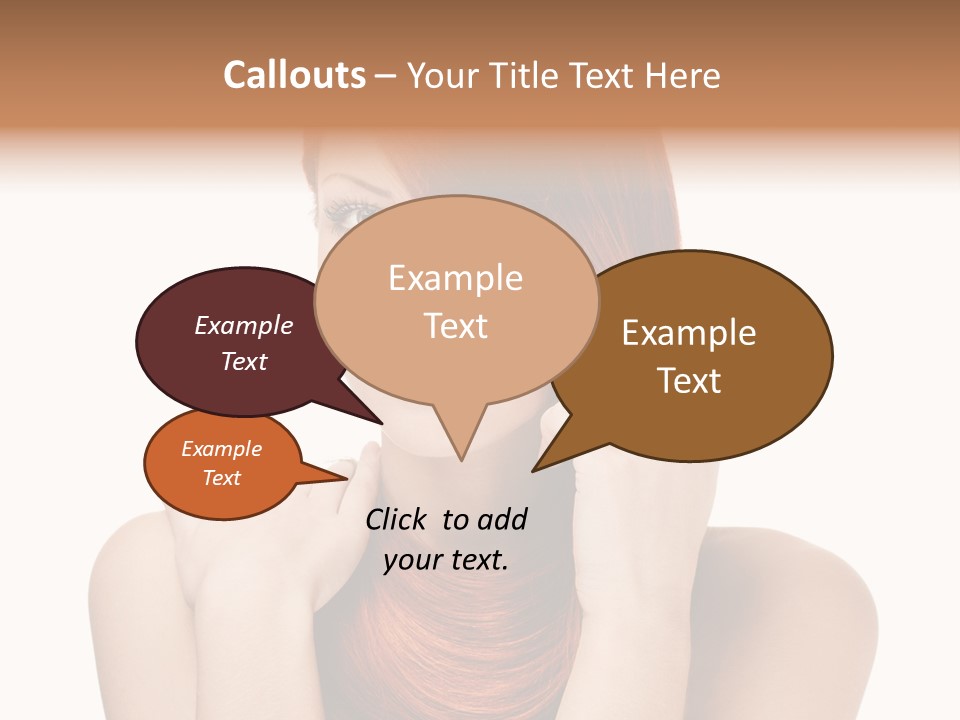 Eyes Cute Calm PowerPoint Template