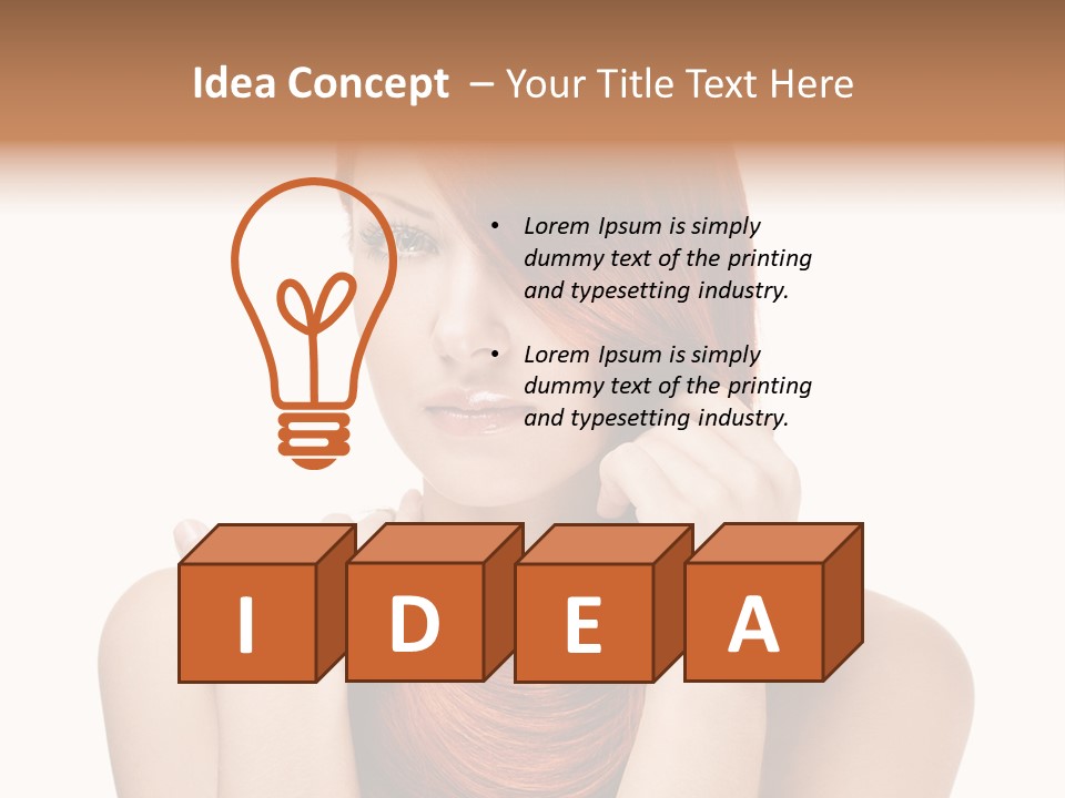 Eyes Cute Calm PowerPoint Template