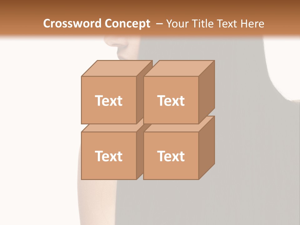 Make Up Brunette Healthy PowerPoint Template