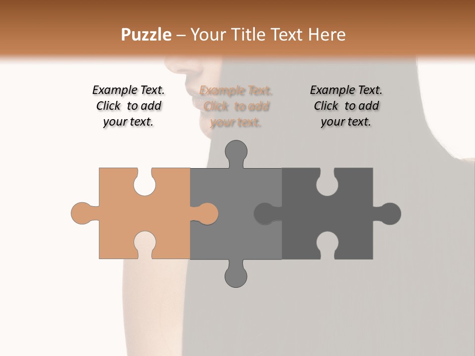 Make Up Brunette Healthy PowerPoint Template