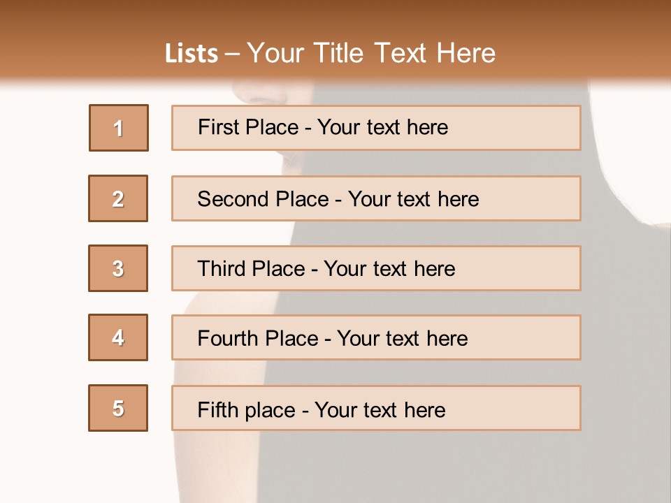Make Up Brunette Healthy PowerPoint Template