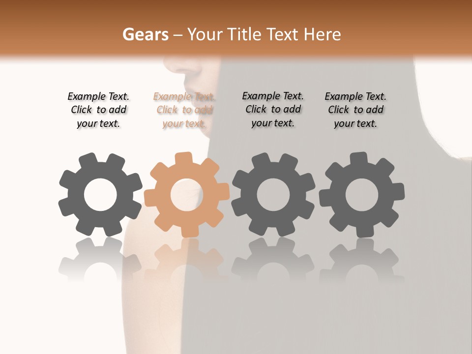 Make Up Brunette Healthy PowerPoint Template