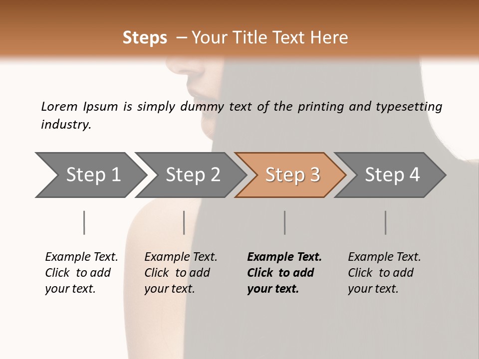 Make Up Brunette Healthy PowerPoint Template