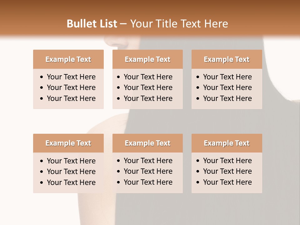 Make Up Brunette Healthy PowerPoint Template