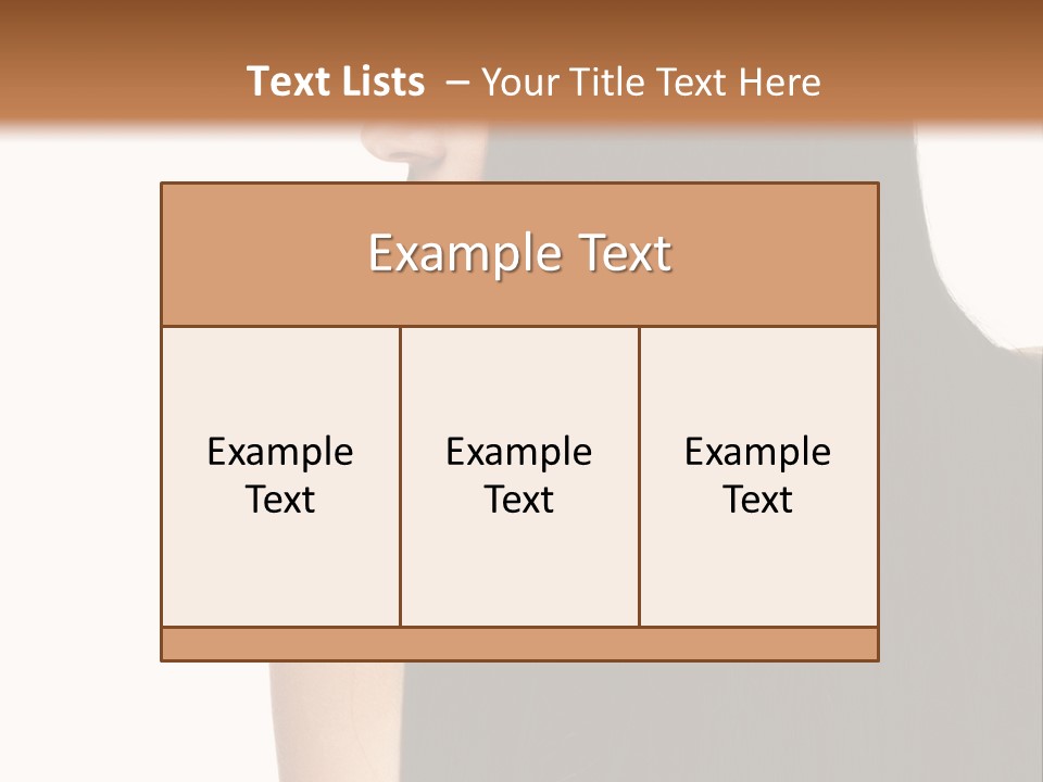 Make Up Brunette Healthy PowerPoint Template