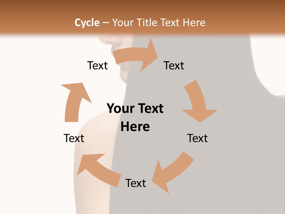 Make Up Brunette Healthy PowerPoint Template