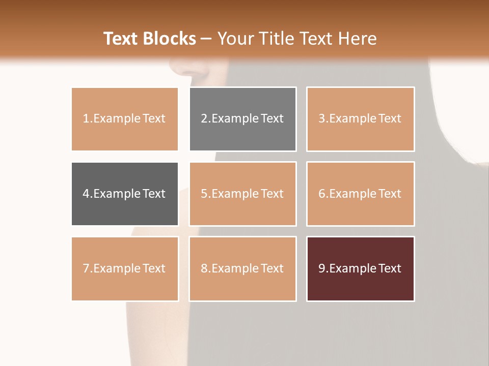 Make Up Brunette Healthy PowerPoint Template