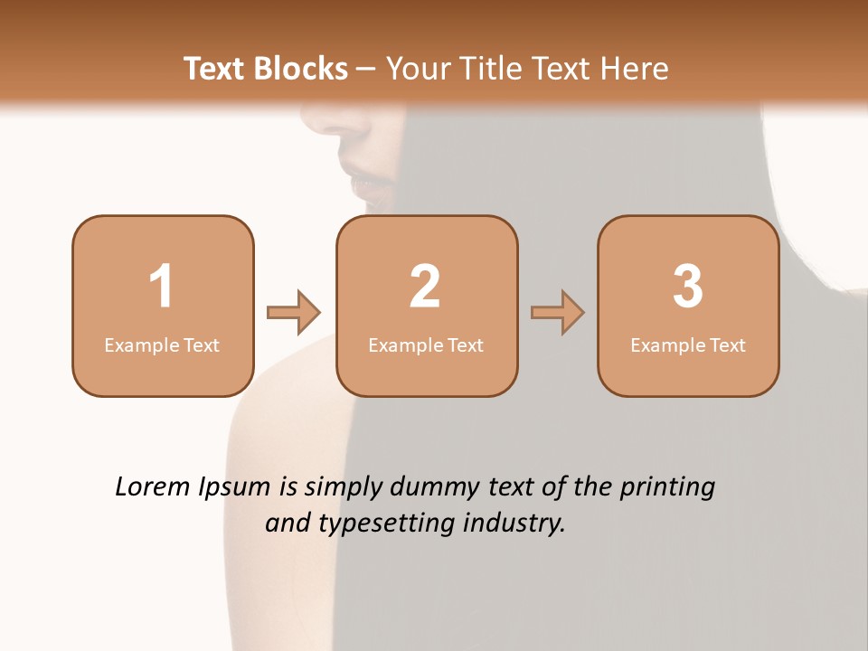 Make Up Brunette Healthy PowerPoint Template